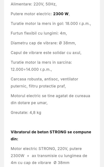 Vând Vibrator Strong folosit