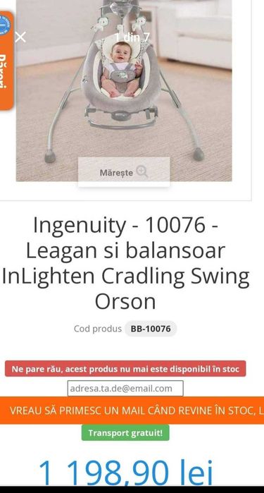 Leagan,balansoar bebelus