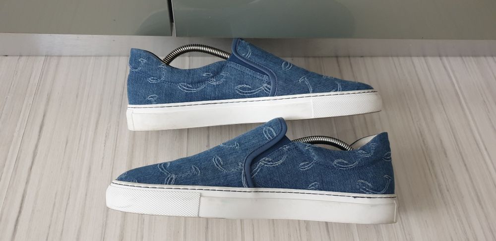 Jacob Cohen Embroidered - Logo Denim Sneakers Italy  42/27см ОРИГИНАЛ!