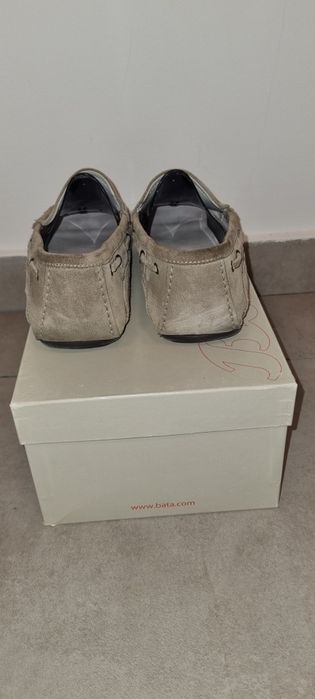 Mocasini Bata piele întoarsă