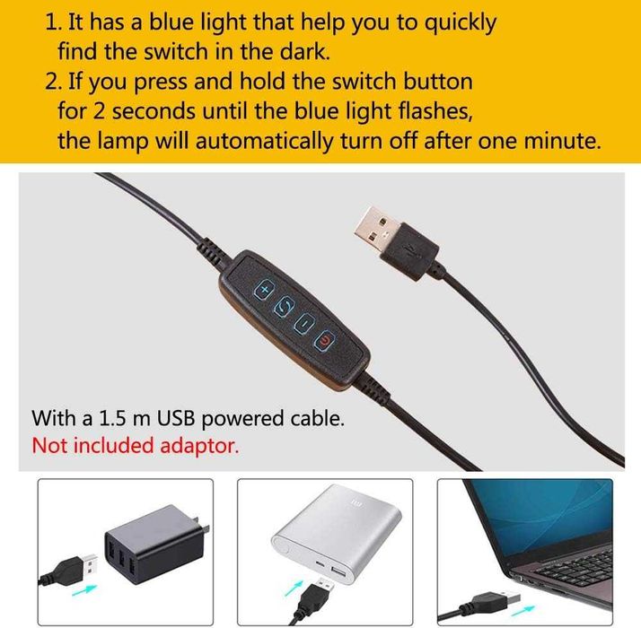 Lampa Birou/citit,cu clema,Dimabila+ajustabila360, REDUS de la 220RON