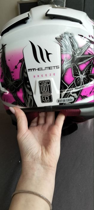 Casca moto dama cu intercom