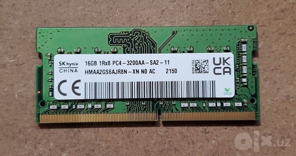 Оригинальная ОЗУ для ноутбука Sodimm DDR4 16Gb 3200MHZ SKHynix, Lexar