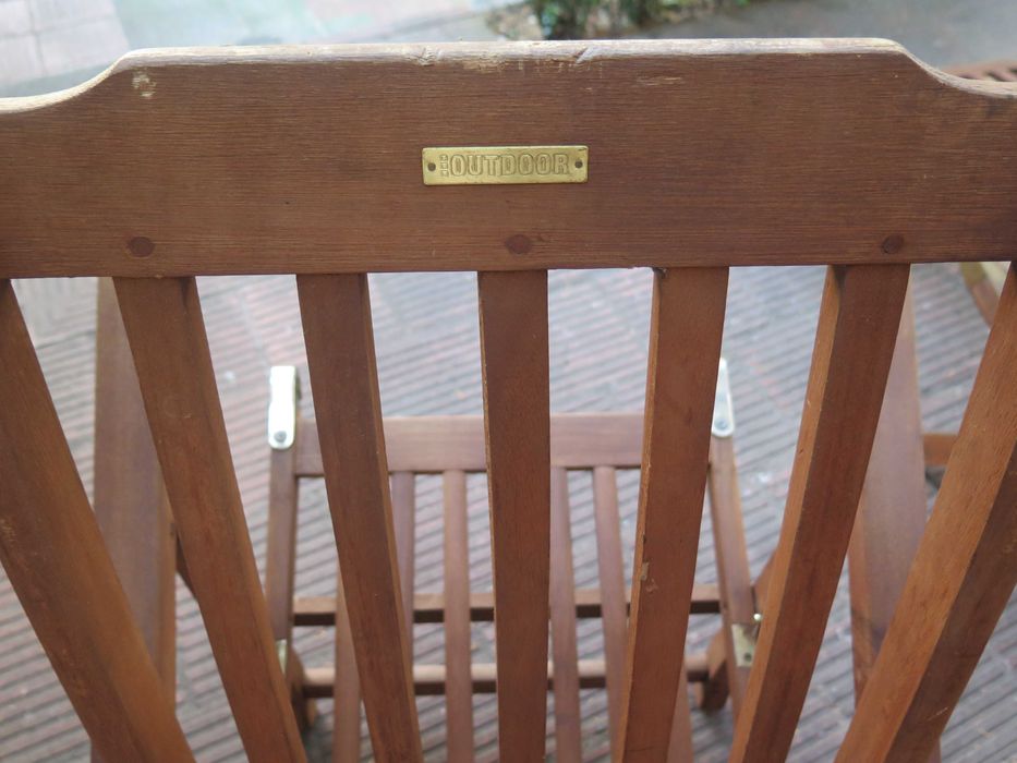 Скандинавски, сгъваем, стол, шезлонг,от тиково дърво