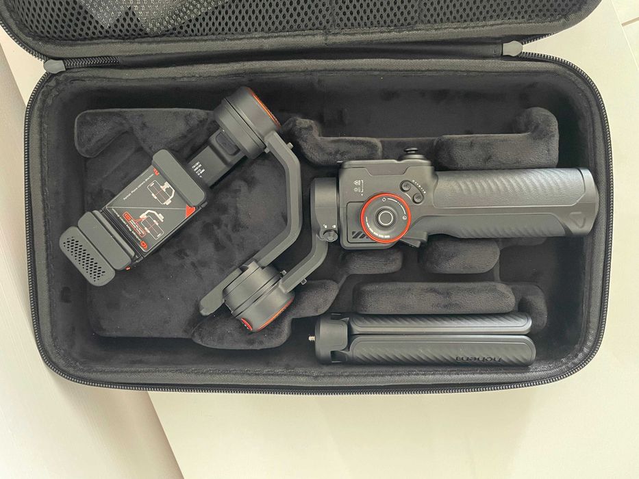 Kit Stabilizator de imagine Hohem iSteady M7, Rotire 360°, Autonomie 12 ore, 3200mAh, Negru