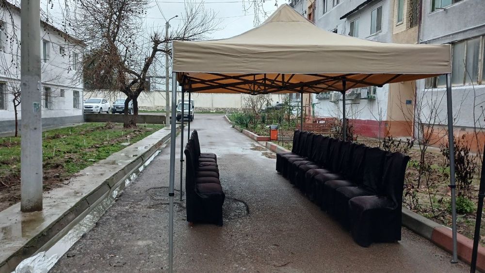 24/7 Prakat. Zontik (shatyor) To'y va boshqa marosimlar uchun stol stu