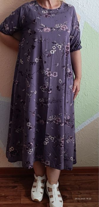 Платье лен летнее