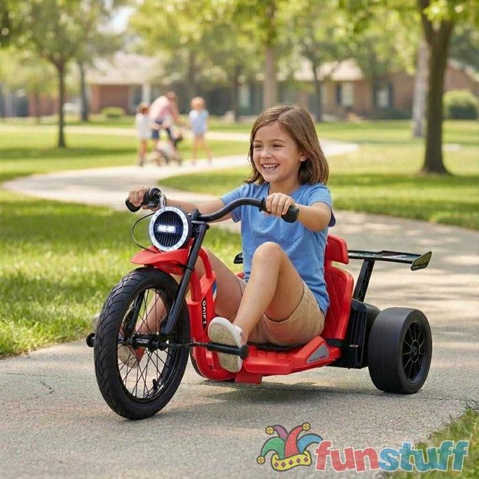 Tricicleta electrica cu functie Drift Kinderauto BJSX2338 2x 250W RED