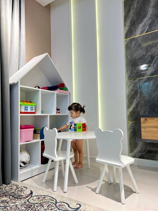 Детская мебель стол со стульями