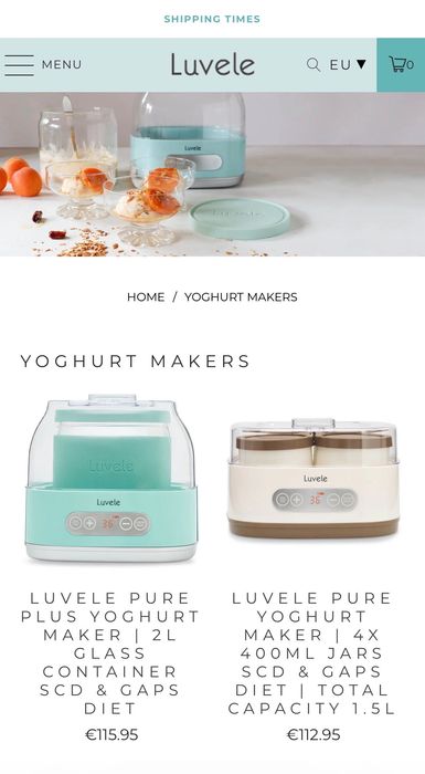 Уред за кисело мляко Luvele Pure (Германия)