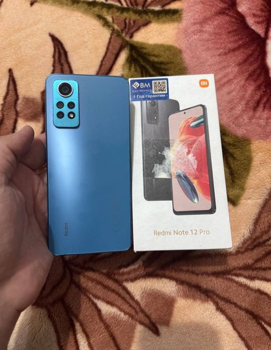 Redmi Note 12 Pro 6+6/128GB Blue Igravoy Karobka 108mp kamera Yaxshi