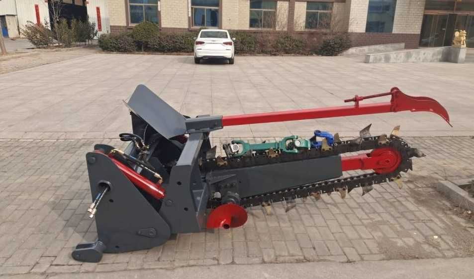 Trencher pentru tractor, dispozitiv de sapat santuri pentru tractor, trencher pt. PTO tractor