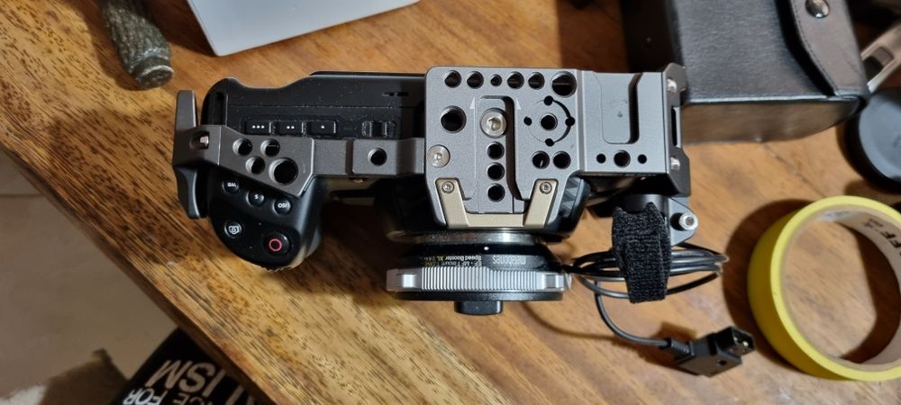 Blackmagic Pocket 4K + Metabones speedbooster Canon EF0.64x