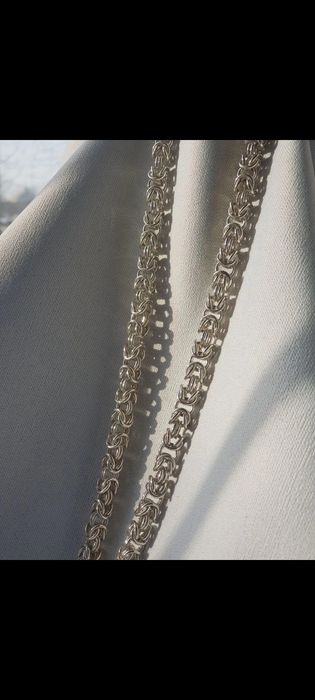 Серебряная цепь и браслет