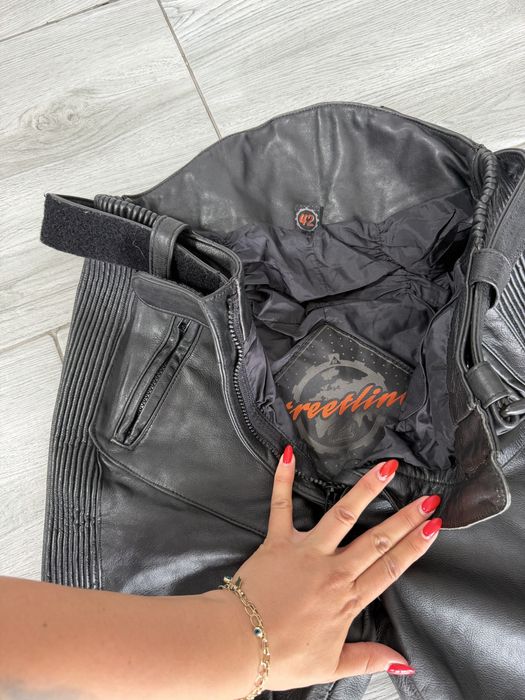 Pantalon moto piele Hein gericke