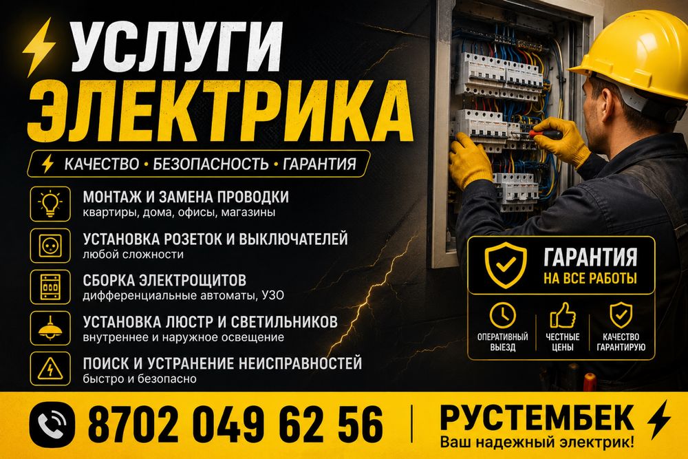 Услуги электрика недорого