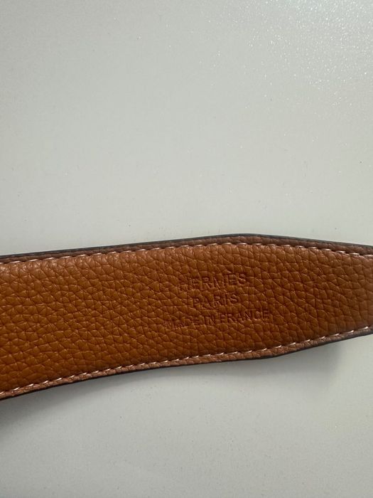 Промо-Hermes-Оригинален чисто нов мъжки двулицев колан 120 см
