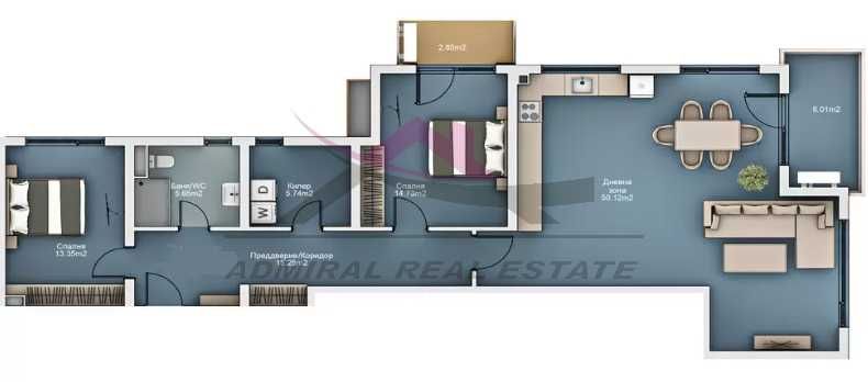Продава се Тристаен апартамент в к.к. Св.Св. Константин и Елена - 160 кв.м за 1907 €/кв.м - Снимка #3