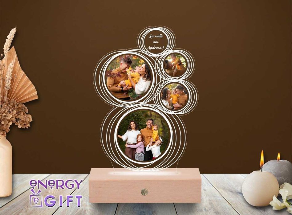 Lampa Led Personalizata – Rama Foto