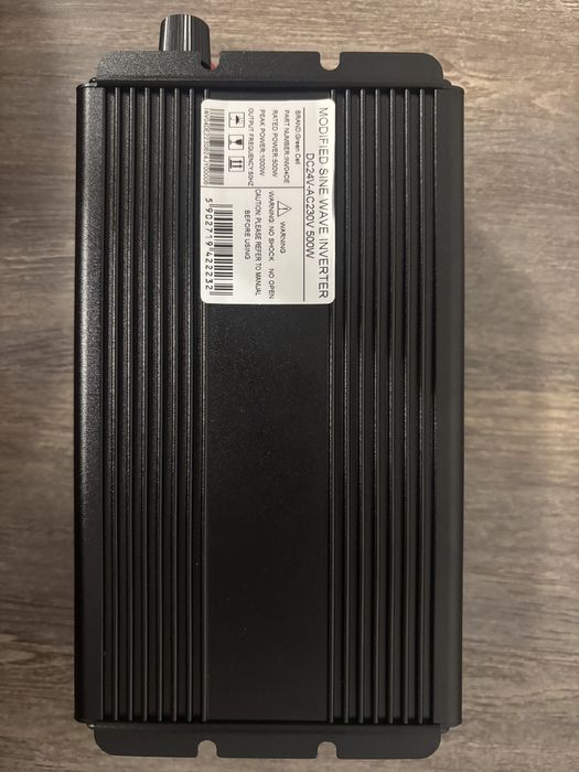 Invertor Green Cell 24V → 230V, 500W (1000W Peak)