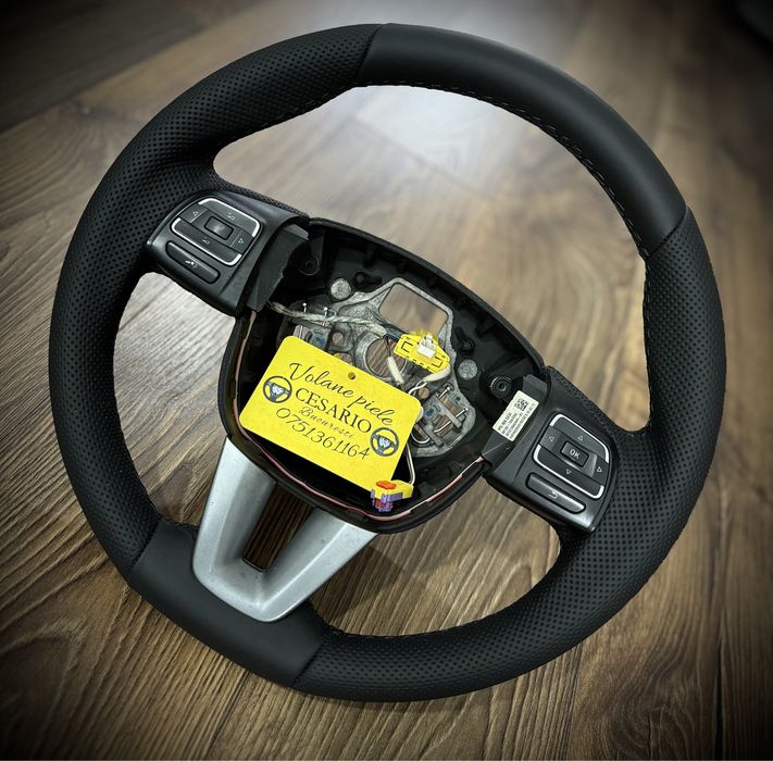 Volan piele nappa naturala Seat Leon 2 1P Facelift (2009-2012)