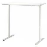 Birou Ikea cu înălţime reglabilă, alb, 120x70 cm