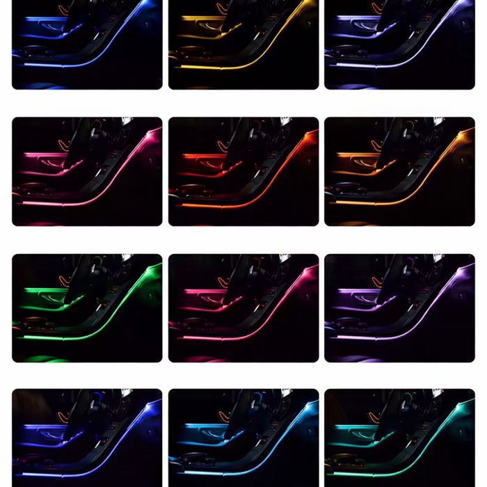 Лед ленти осветление мерцедес 64 цвята за w205-w253 C и GLC -class