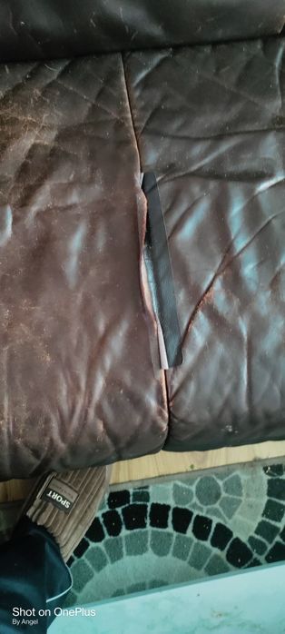 холна кожена гарнитура на четири модула