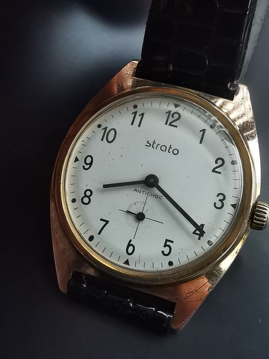 Ceas Strato Mecanic Placat cu aur 35 mm