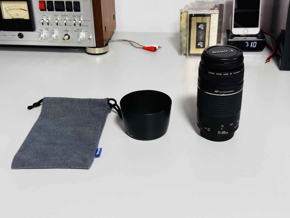 Obiectiv zoom CANON ultrasonic 75-300mm III - ca Nou - impecabil - USM