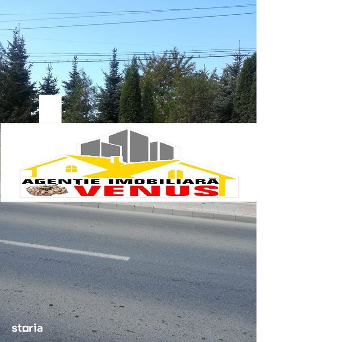 Teren la strada cu platforma betonata in Rachiti