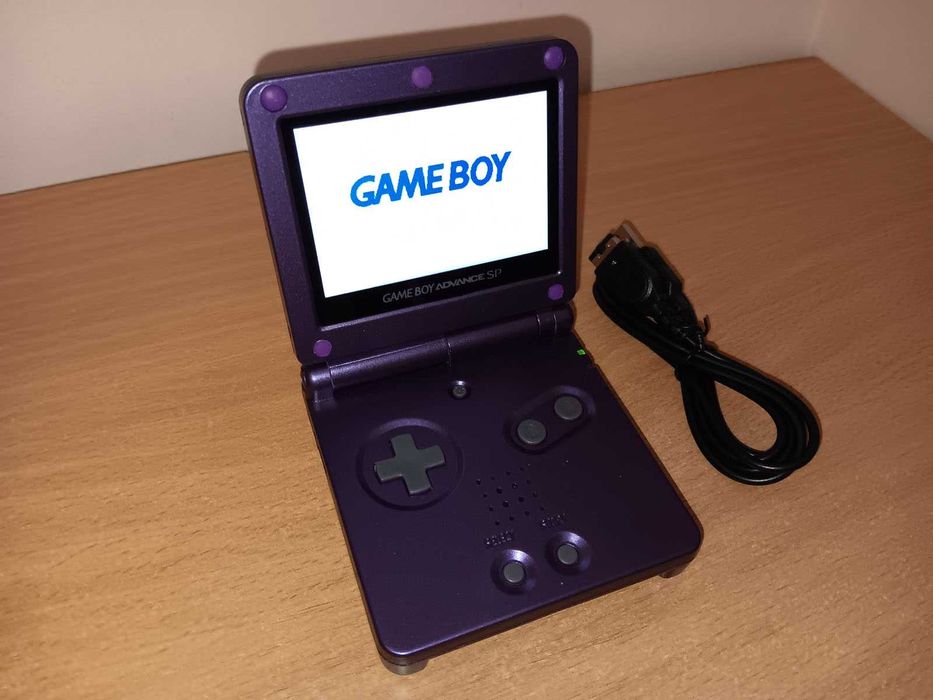 joc copii nintendo gameboy advance sp cu ecran IPS v5 laminat gba