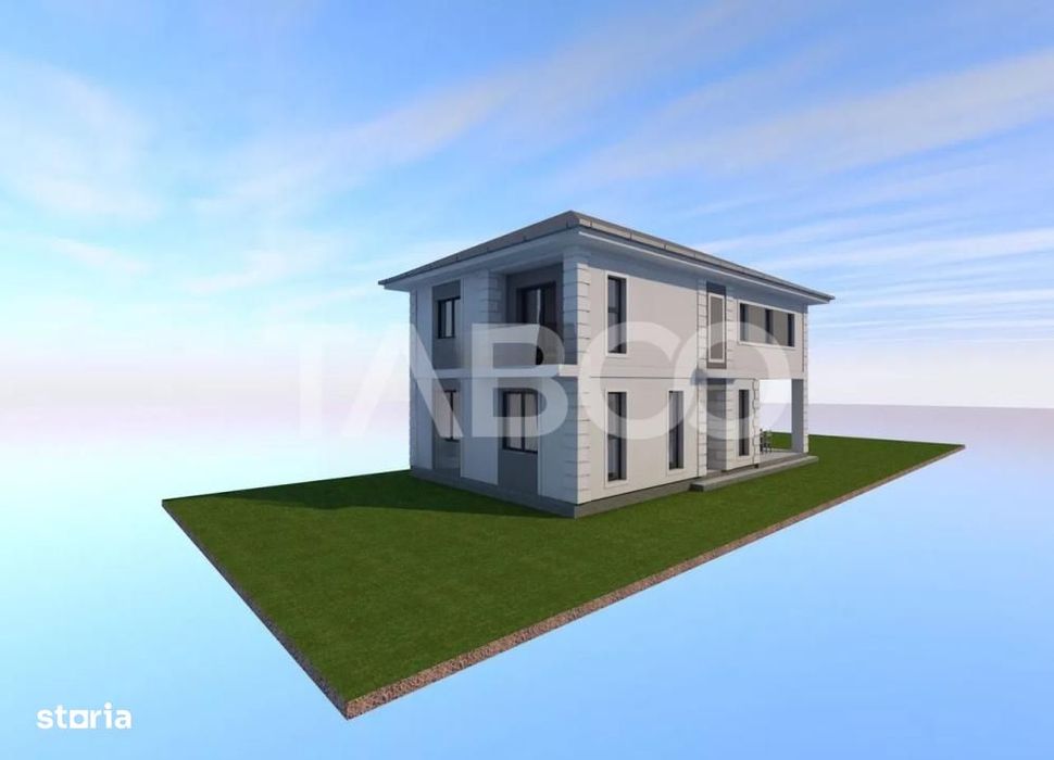 Casa individuala de vanzare 4 camere 300 mp teren Exterior Sibiu