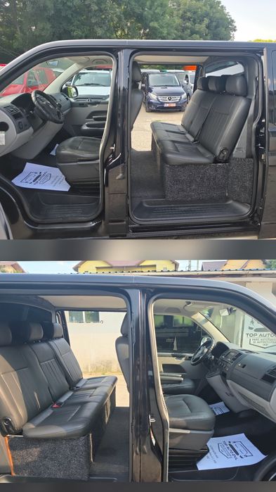Volkswagen Transporter T5 FACELIFT LONG 2Xculisante 2.0TDI 180CP 5locuri 2011 EURO5 RATE / GARANTIE