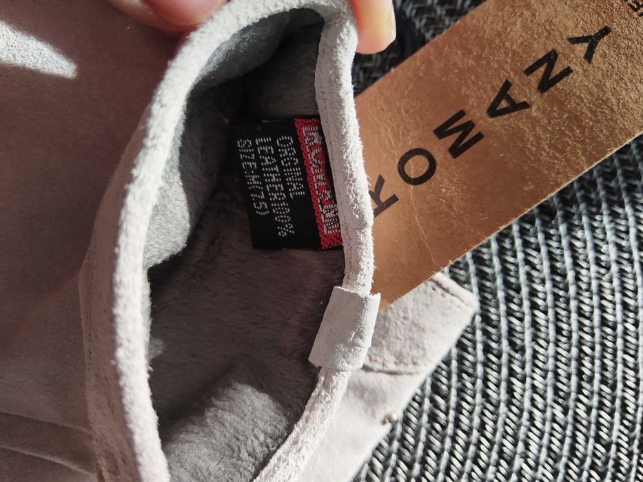 Нови дамски ръкавици естествен велур