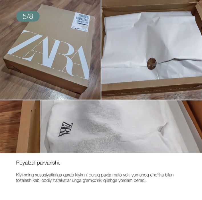 ZARA 2025 yil bahor–yoz sandallari