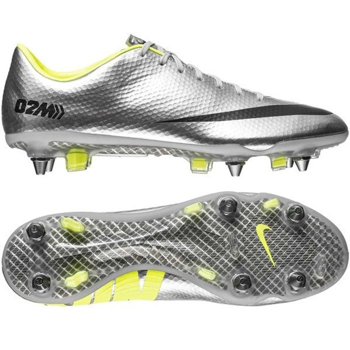 Nike mercurial N39 Сиво и Жълто Бутонки