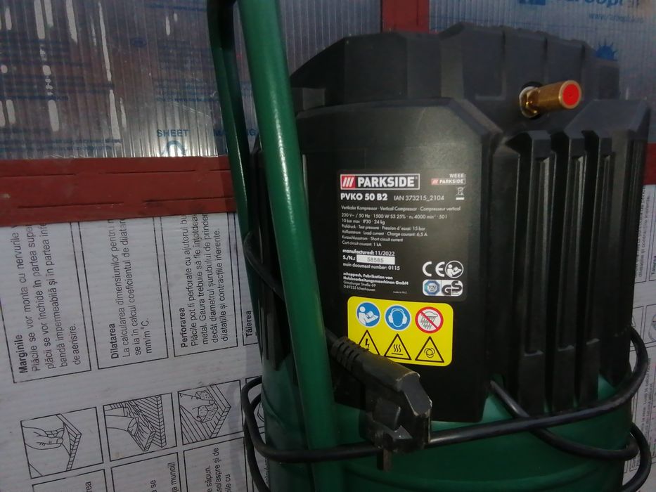 Compresor Parkside 50l vertical