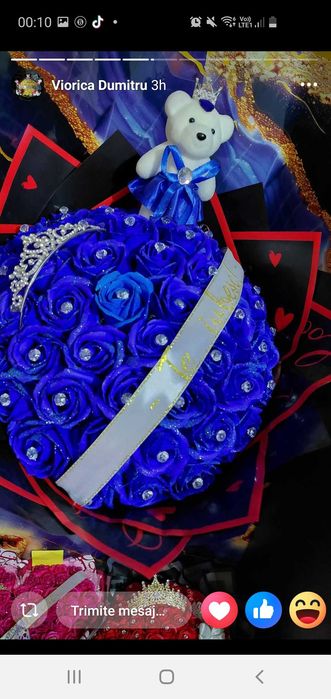 Buchet de trandafiri din sapun