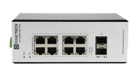 Управляемый промышленный POE коммутатор PXT-S250G-2S8T-POE