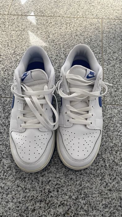 nike dunk low white/blue