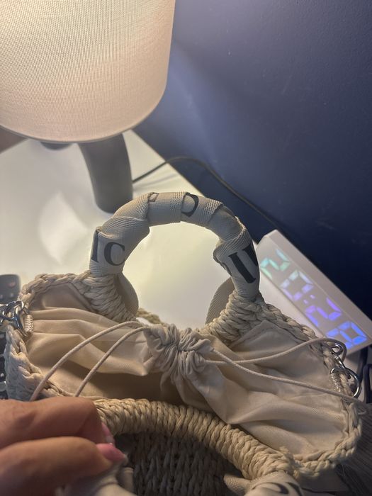 Плетена мини чанта