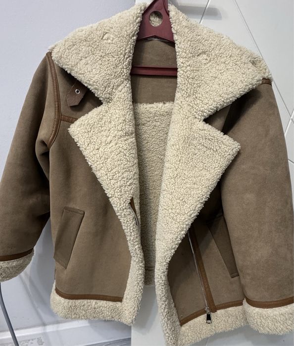 Эко дубленка зима осень