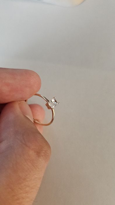 Inel de logodnă TEILOR din aur 14K (585) cu piatră - Cutie originală