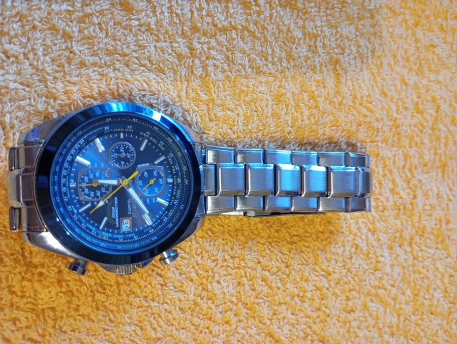 Часовник Citizen Blue Angels Eko-Drive World Chronograph