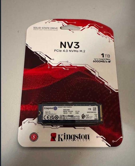 nou, sigilat SSD 1TB NVMe PCIe 4.0 Kingston NV3 1TB NVMe 6000MB/s
