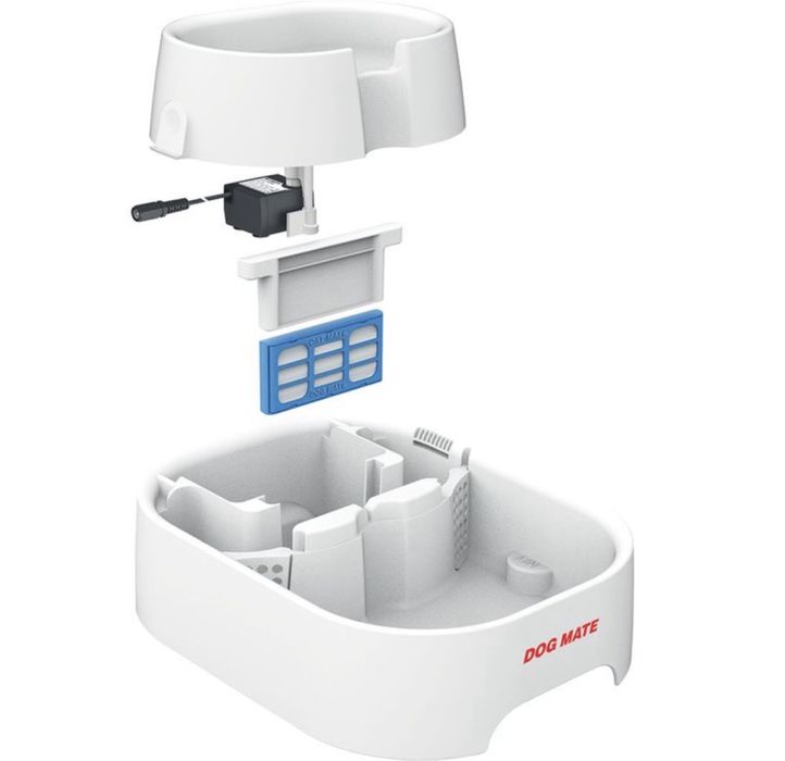 Продавам автоматична поилка Dog Mate Trinkbrunnen 6L – почти нова + 2 филтъра + гаранция