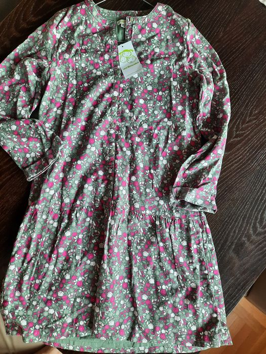 Нова пъстра детска рокля/туника, ръст 156 см