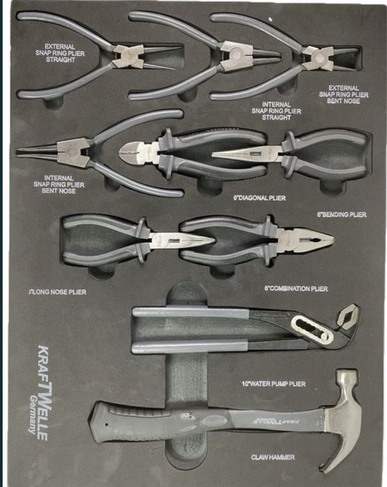 Шкаф-количка с инстроменти KraftWelle 6пълни