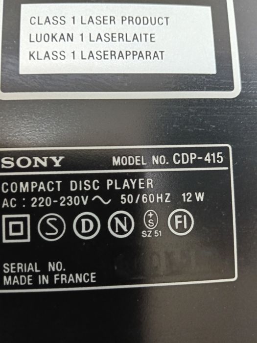 CD player deck Sony cdp -415
